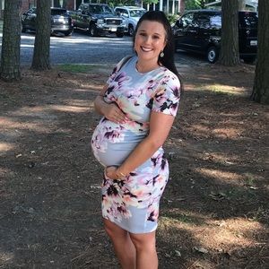 ASOS floral maternity dress